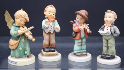 Auktion 353<br>4x div. kl. Hummel-Figuren, Goebel, ca. H-8cm [1]