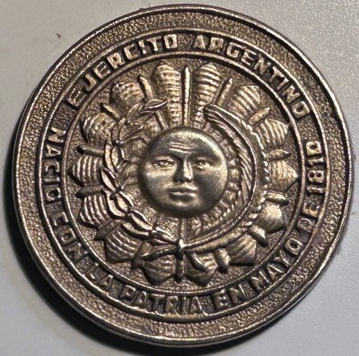 Auktion 353<br>Bronze Erinnerungsplakette, Argentinien, D-8 cm [1]