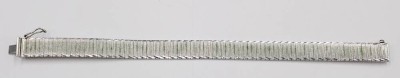 Auktion 354<br>flache 835er Silber-Armband, 22,2gr., reinigungsbedürftig, L-19cm [1]