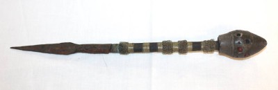 Auktion <br>kurzer Speer o.ä., wohl Afrika, Altersspuren, ca. L-33cm [1]