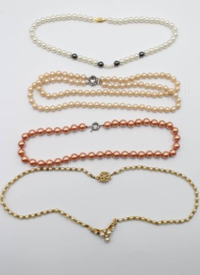 Auktion <br>4x div. Modeschmuck-Perlenketten [1]