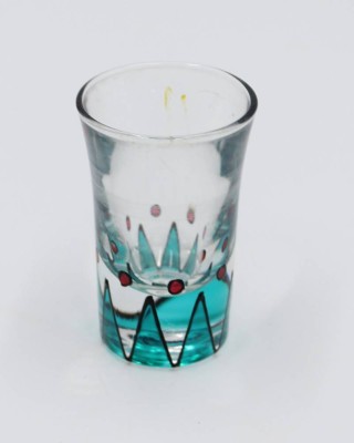 Auktion <br>Schnapsglas, Emaillemalerei, ca. H-7cm [1]
