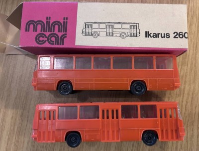 Auktion 354<br>2x Icarus Autobusse, 1x in OVP, VEB Plastspielwaren Berlin ,DDR [1]