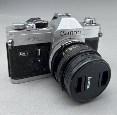 Auktion 368<br>Canon FTb QL Spiegelreflexkamera mit Canon Objektiv FD  50mm 1:1,8, Gbrauchsspuren [1]