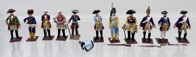Auktion 355<br>11 Zinnfiguren mit Zertikat, alle limierte Auflage,, H-8 cm, 1 Wams und 3 Gewehre lose anbei [1]
