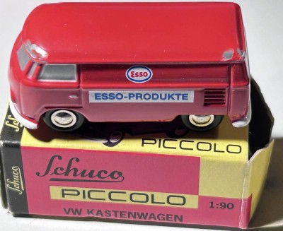 Auktion 355<br>Schuco Piccolo VW Bus in OVP, Bus bespielt, Karton kl. Einriss seitlich [1]