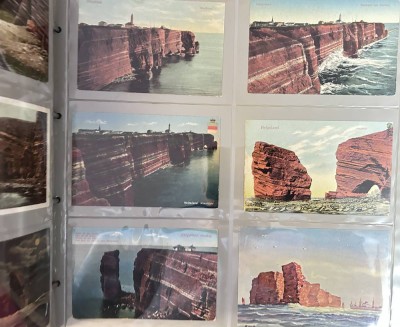 Auktion 355<br>gr. Album mit 85 Postkarten, nur  Helgoland [1]