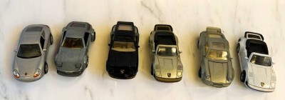 Auktion 355<br>6x Metall Automodelle 1:38, hpts. Porsche [1]