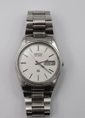 Auktion 356<br>Herren-Armbanduhr, Seiko S3, Quartz, Werk läuft, Tragespuren, D-3,5cm [1]