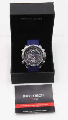 Auktion 356<br>Herren-Armbanduhr, Paterson GT line, Quartz, Werk läuft, orig. Box, D-5cm [1]