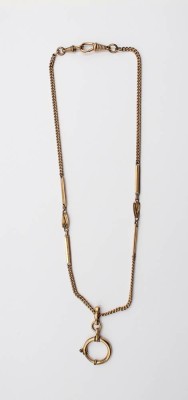 Auktion 356<br>Uhrenkette, älter, Doublé, ca. L-45cm [1]