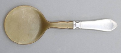 Auktion 356<br>Servierspaten, Georg Jensen, 830er Silber Griff, 1927, L-20,4cm [1]