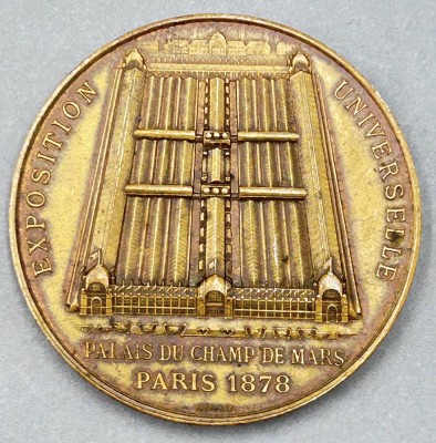 Auktion 368<br>Alphée DUBOIS (1831-1905)  , Bronze Medaille 