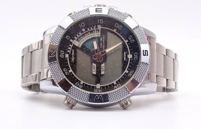 Auktion 356<br>Herren Armbanduhr Oskar Emil, Quartzwerk, Zeiger laufen, Digitaluhr läuft nicht, Batterie leer?, D. 47mm, Tragespuren [1]