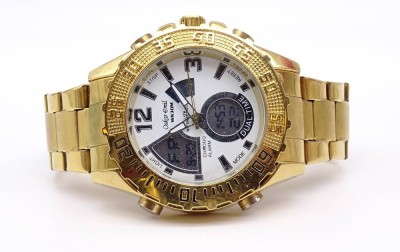 Auktion 356<br>Große Herren Armbanduhr Oskar Emil, Quartzwerk, D. 48mm, nur ein Teil läuft, Zeiger stehen [1]