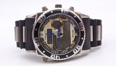 Auktion 356<br>Herren Armbanduhr Oskar Emil, WR 30M, Quartzwerk, D. 44,8mm, Funktion nicht überprüft, ein Drücker fehlt [1]