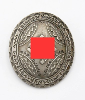Abzeichen Reichsnährstand, 40 Jahre treue Dienste, verso Silber 900 (KEIN SILBER!), Replik/Sammleranfertigung! [1]