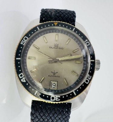 59. Armbanduhr , Ducado, Automatic, Anker 25, Uhr läuft, Durchmesser 36mm, guter Zustand [1]