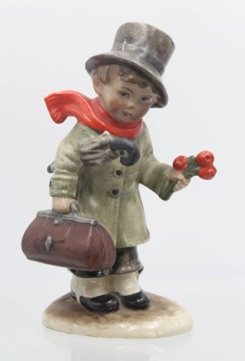 Auktion 357<br>Figur, Wagner & Apel, Reisender, älter, ca. H-14,8cm [1]