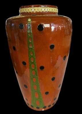 Auktion 357<br>Paul HAUSTEIN (1880-1944) Jugendstil-Vase , h-35 cm, kl. Abplatzer am Stand [1]
