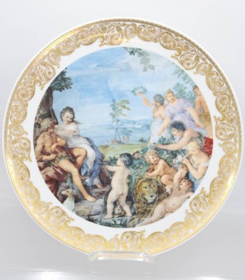 Auktion 357<br>gr. Zierteller, MPM, Mythologic Epoch, D-32cm [1]
