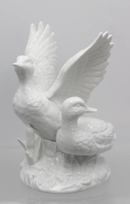 Auktion 357<br>Figurengruppe, Enten, Gerold, Weißporzellan, H-19cm [1]