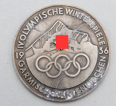 Medaille, IV. Olympische Winterspiele Garmisch-Partenkirchen 1936, D-6cm [1]