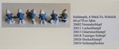 Auktion 357<br>5x Schlümpfe, Fa. Bully (Schleich) [1]