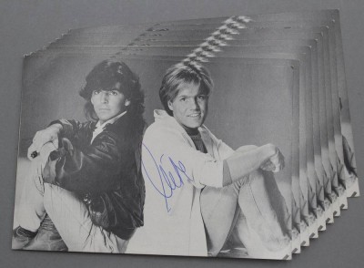 9x Autogrammkarten, Modern Talking, je signiert von Dieter Bohlen [1]