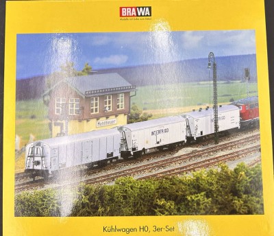 Auktion 357<br>Brawa 3-er Set Kühlwagen, HO neu in orig. Karton [1]