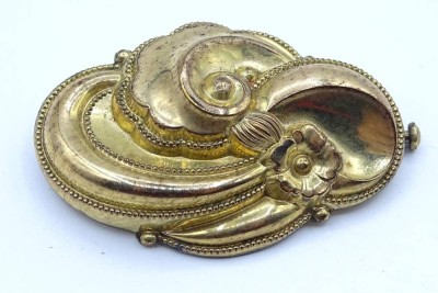 Biedermeier- Brosche,4,0x2,8cm [1]