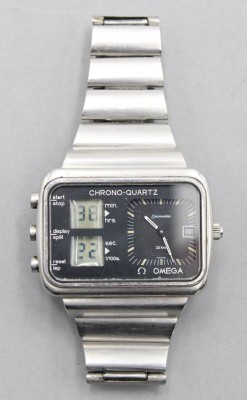  Herrenarmbanduhr, Omega,  Seamaster Chrono-Quartz 