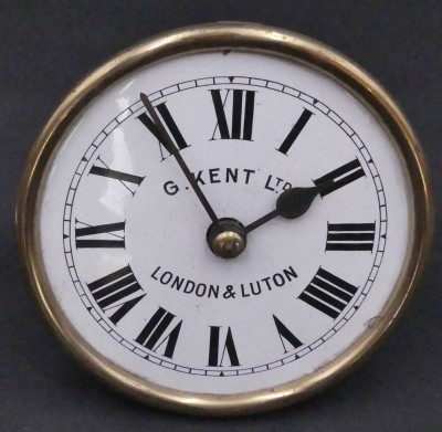 Auktion 357<br>massives Ziffernblatt eines engl. Standuhr, emaill. Ziffernblatt, D-17 cm, T-11 cm [1]