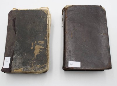 2x div. alte Bibeln, je um 1860, starke Alters-u. Gebrauchsspuren [1]