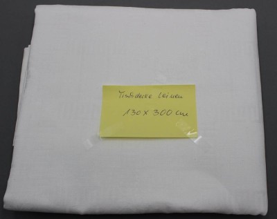 Auktion 357<br>gr. Tischdecke, Leinen, älter, ca. 130 x 300cm [1]