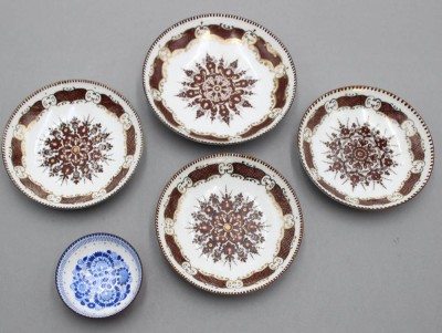 Auktion 357<br>5x div. kl. Emaille-Schalen, ARTA Austria, ca. D-11 > 5,5cm [1]