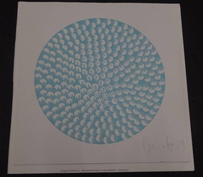 Auktion 357<br>Hajo BLECKERT (1927-1998), Siebdruck, gequantelter Raum betitelt, BG 21 x 21 cm [1]