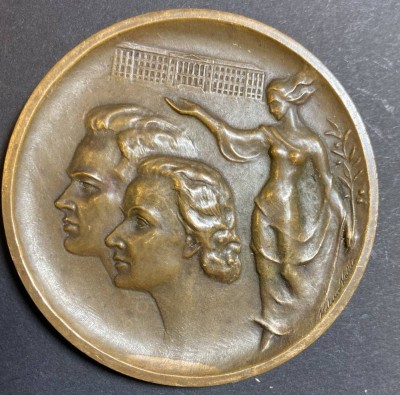 Auktion 357<br>Bronzemedaille Helsighiese Universitas, Randgravur Oskar Schmieder, 1961? [1]