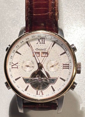 Auktion 357<br>Ingersoll Automatic HAU NR: IN4503 WH Grand Canyon , Werk läuft, sehr gut erhalten, Kaliber 457, 35 Steine, Jahr/Monat/Tag, Mineralglas., bis 3 Bar wasserdicht, D-41 mm, limited Adition [1]