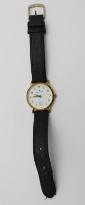 Auktion 361<br>Damenarmbanduhr, Maurice Lacroix, Quartz, Werk nicht geprüft, Lederband, Tragespuren, D-2,6cm [1]