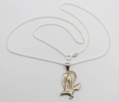Auktion 358<br>figürlicher Anhänger, Adler, Silber (gepr.) an 925er Kette, L-48cm Anh. L-3,5cm, 6,5gr, [1]