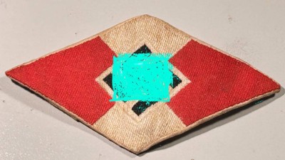 Auktion 358<br>HJ Stoff Ärmelabzeichen, ca. 10x5 cm [1]