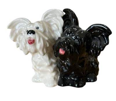 Auktion 358<br>Paar Schnauzer, weiss/schwarz von 