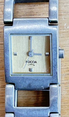 Auktion 358<br>Boccia Titanium Damenuhr Quarz , Stahlband, Werk nicht geprüft, guter Zustand [1]
