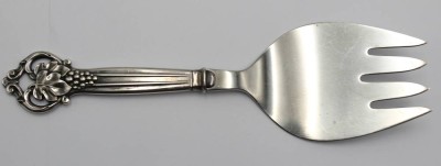 Auktion 358<br>Fischheber, Silbergriff, Dänemark 1948, ca. L-20cm [1]