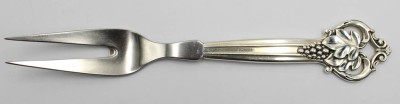 Auktion 358<br>Fleischgabel, Silbergriff, Dänemark 1959, L-22,6cm [1]