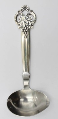 Auktion 358<br>Saucenkelle, Silbergriff, COHR, Dänemark 1958, L-18,2cm [1]