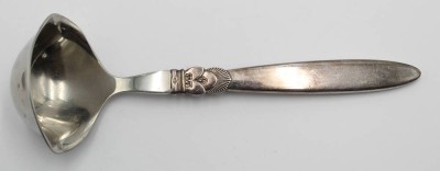 Auktion 358<br>Saucenkelle, Georg Jensen, Cactus, Sterlinggriff, L-19,5cm [1]