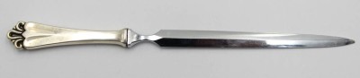 Auktion 358<br>Brieföffner mit 830er Silbergriff, Dänemark, L-16,5cm [1]