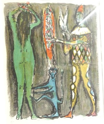 Auktion 358<br>Alois CARIGIET (1902-1985) , ohne Titel, Farblithografie, Nr. 48/120, ger/Glas, RG 104x86  cm, (Sperrgut), BG 80x65 cm [1]
